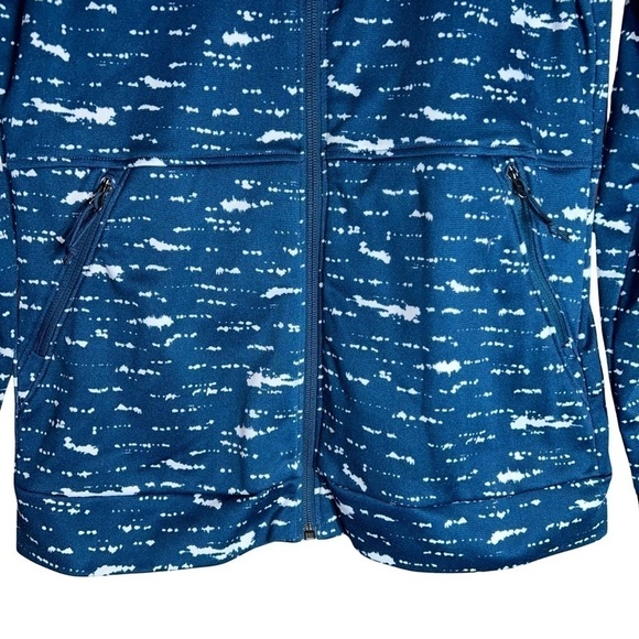 The North Face Speckled Steel Blue Zip Up Lightweight Jacket - Size M - Picture 2 of 6